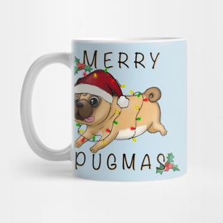 Merry Pugmas Cute Christmas Pun, Gift for Pug Dog Owner Mug